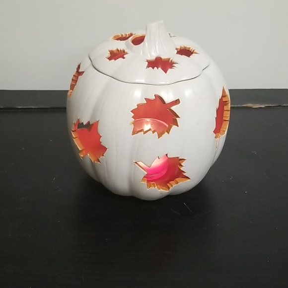 PartyLite Holiday Partylite Autumn Pumpkin Ceramic Candle Holder